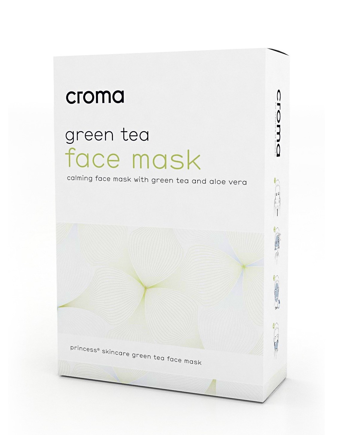 Princess Croma maska se zeleným čajem (8 ks)