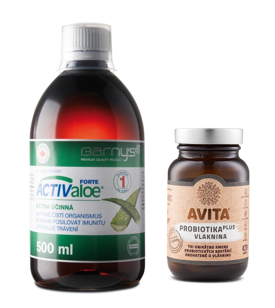 ACTIValoe 500 ml + Avita PROBIOTIC & FIBER 60 tbl. – pro dobré trávení, očistu, regeneraci a podporu imunity